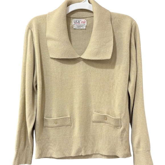 VTG  Talbott x GIVENCHY 50's/60's knit top, - Picture 1 of 9